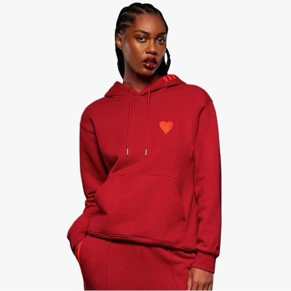 Adidas x Ivy Park • Valentines Day Red Heart Hoodie - Picture 2 of 8